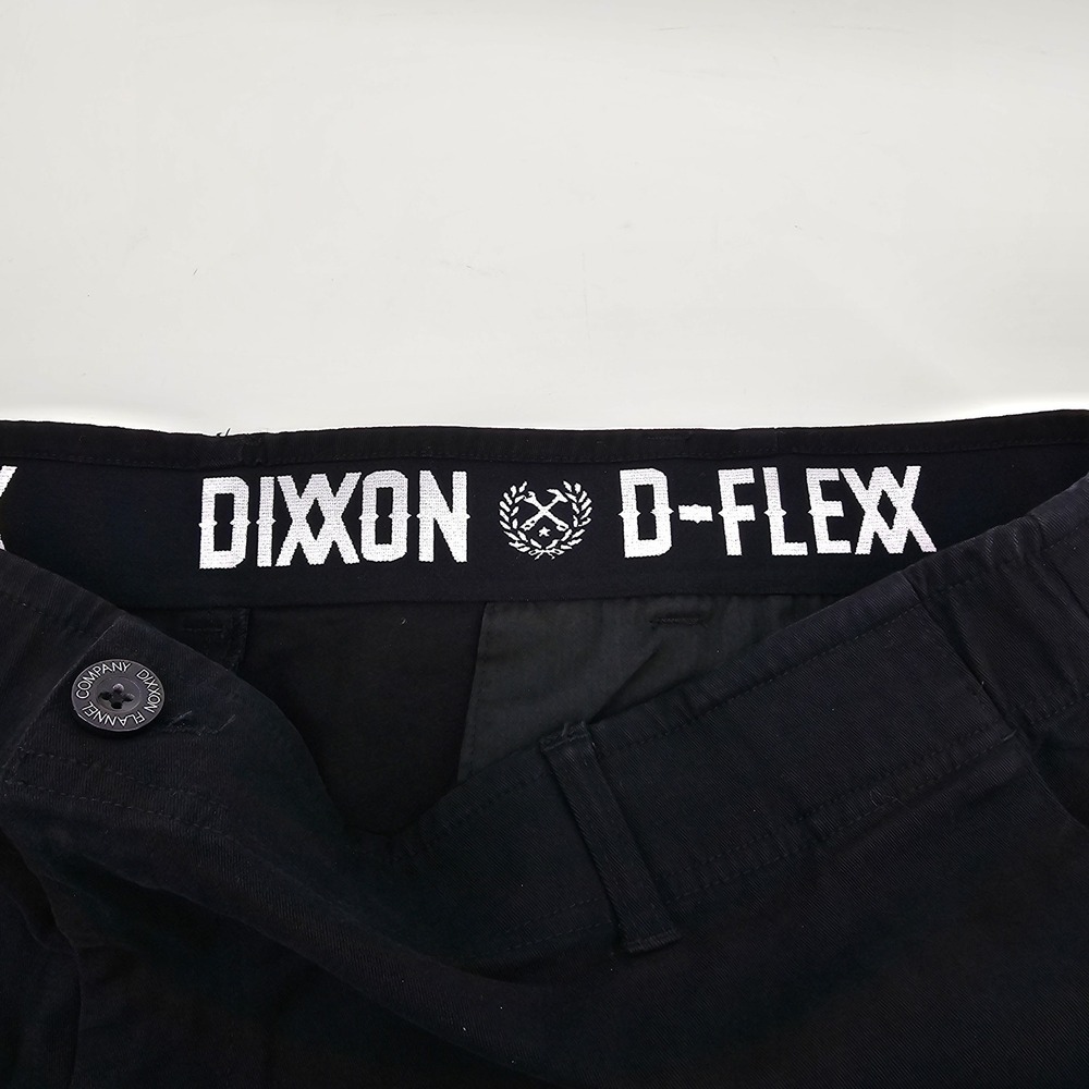 Dixxon D-Flexx Chino Shorts Mens 44 Black Cotton Blend Hidden Pocket NWOT - Picture 4 of 6